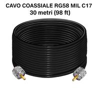 MATASSA CAVO COASSIALE RG58U CON PL259 CONNETTORI CABLATO