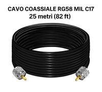 MATASSA CAVO COASSIALE RG58U CON PL259 CONNETTORI CABLATO