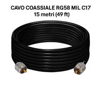 MATASSA CAVO COASSIALE RG58U CON PL259 CONNETTORI CABLATO