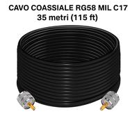 MATASSA CAVO COASSIALE RG58U CON PL259 CONNETTORI CABLATO