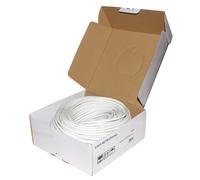 LINK LK6A100W - Matassa cavo rete Categoria 6A non schermato UTP AWG24 Halogenfree Flessibile COLORE BIANCO MT.100, cavo intestato da ambo i lati