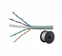 Matassa Cavo Rigido Rete Ethernet cat.6 CCA U/UTP 100mt GRIGIO