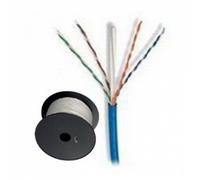 Matassa Cavo Rigido Rete Ethernet cat.6 CCA U/UTP 305mt BLU