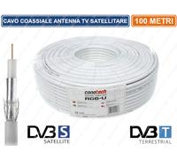 MATASSA DA 100 MT CAVO COASSIALE ANTENNA SATELLITARE DIGITALE TERRESTRE SKY DVB