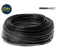 MATASSA ROTOLO DI CAVO CAVETTO ELETTRICO NERO 25 METRI CON FILI DA 2X1 mm