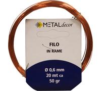 Matassina filo di rame Ø 1 mm x 7 mt 50 gr.
