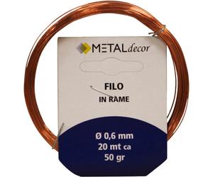 Matassina filo di rame Ø 1 mm x 7 mt 50 gr.