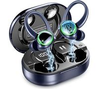 Matast Cuffie Bluetooth, IP7 Impermeabile Cuffiette, Ore Cuffie Wireless In Ear Cancellazione Rumore ENC e 4 HD Mics, Auricolari Bluetooth Sport con HiFi Stereo, Cuffie Senza Fili con LED Display
