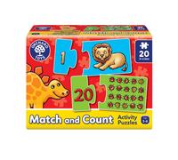 Match and Count - Puzzle educativo, 20 puzzle da 2 pezzi, per bambini da 3 a 8 a