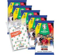 Match Attax UEFA Euro 2024 Germany, 5 booster + esclusive custodie Collect-it