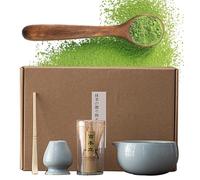 Matcha Bowl con Beccuccio - frusta e supporto per matcha, matcha per l'uso quotidiano, goditela da o, supporto per Matcha Whisk | Kit polvere giapponese a 4