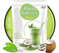 Matcha Coco Latte Mix | Matcha & Cocco | Leggermente dolcificato con stevia (0,1%) | Senza latte né additivi | Dosaggio libero & preparazione con acqua (800g)