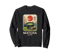 Matcha Giappone Kyoto Tea Retro Giapponese Kanji Souvenir Felpa