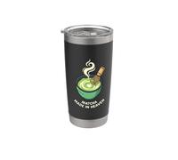 Matcha Heaven Lover Citazione Appassionato Bicchiere termico in acciaio inox doppia parete