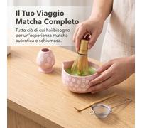 Matcha Kit Completo 5 Pezzi per Cerimonia del Tè Giapponese