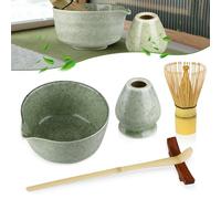 Matcha Kit, Scopa matcha, Ciotola matcha, Set Matcha,Frusta matcha, Supporto frullatore matcha, Supporto scopa matcha, Set da 5 pezzi, Matcha Set, Kit Matcha, Set da tè matcha in ceramica
