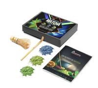 Matcha Kit - Te in Polvere, Libro Illustrativo e 15 Ricette - Blu, Cerimoniale e Imperiale - 3 Tipologie 10g Cad - Rituale Giapponese Con Chasen e Chasaku
