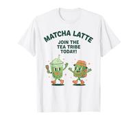 Matcha Latte Unisciti alla tribù del tè Oggi Matcha Lover Tea Maglietta