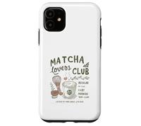 Matcha Lovers Club, Cute Matcha Latte & Whisk for Tea Fans Custodia per iPhone 11