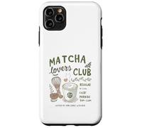 Matcha Lovers Club, Cute Matcha Latte & Whisk for Tea Fans Custodia per iPhone 11 Pro Max