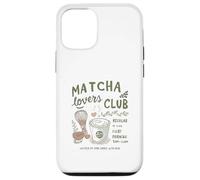 Matcha Lovers Club, Cute Matcha Latte & Whisk for Tea Fans Custodia per iPhone 12/12 Pro