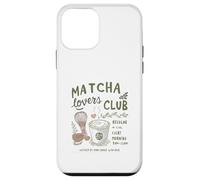 Matcha Lovers Club, Cute Matcha Latte & Whisk for Tea Fans Custodia per iPhone 12 mini