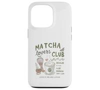 Matcha Lovers Club, Cute Matcha Latte & Whisk for Tea Fans Custodia per iPhone 13 Pro