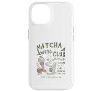 Matcha Lovers Club, Cute Matcha Latte & Whisk for Tea Fans Custodia per iPhone 14
