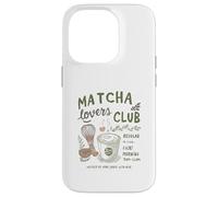 Matcha Lovers Club, Cute Matcha Latte & Whisk for Tea Fans Custodia per iPhone 14 Pro