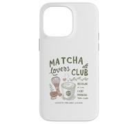 Matcha Lovers Club, Cute Matcha Latte & Whisk for Tea Fans Custodia per iPhone 14 Pro Max