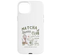 Matcha Lovers Club, Cute Matcha Latte & Whisk for Tea Fans Custodia per iPhone 15 Plus