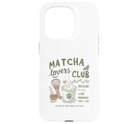 Matcha Lovers Club, Cute Matcha Latte & Whisk for Tea Fans Custodia per iPhone 15 Pro