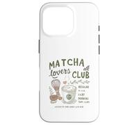 Matcha Lovers Club, Cute Matcha Latte & Whisk for Tea Fans Custodia per iPhone 16 Pro