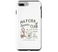 Matcha Lovers Club, Cute Matcha Latte & Whisk for Tea Fans Custodia per iPhone 7 Plus/8 Plus