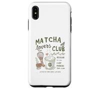 Matcha Lovers Club, Cute Matcha Latte & Whisk for Tea Fans Custodia per iPhone XS Max