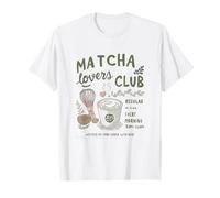 Matcha Lovers Club, Cute Matcha Latte & Whisk for Tea Fans Maglietta