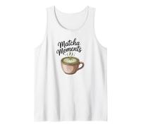 Matcha Moments Green Tea Latte Carino Maccha Polvere Grafica Canotta