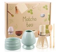 Matcha Set di 5 scope Matcha, set di 5 fruste in bambù, set da tè Matcha, frusta matcha, matcha, cerimonia del tè con matcha e setole, set per matcha