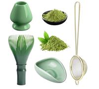 Matcha Set di scope Matcha Whisk, Matchabesen, Matcha, frusta per matcha, accessorio per tè giapponese Matcha con colino da tè per la cerimonia del tè per la preparazione e la miscelazione di matcha