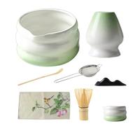 Matcha Set - Matcha Tools Whisk And Bowl Set | 7 Pezzi Kit Da Tè Giapponese Con Tiro Di Coltivatore Porta Del Cucchiaio Per Lattes Per Lattes Per La Casa Famiglia Famiglia Domande Uomini Amanti
