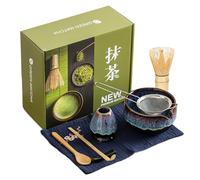 Matcha Set, Professional Matcha Whisk, Traditional Tea Ceremony Tools, Authentic Bamboos Accessory Kit, Ideal for Wellness Seekers Home Baristas Meditation Yoga Morning Ritual Practice