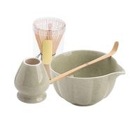 Matcha Sets, Traditional Matcha Tools Set, Adorable Latte Kits,Bowl Spout Whisk Scoop Holder, Japanese Tea Ceremony Kit for Brewing Kitchen Travel Present, 5.59 inches