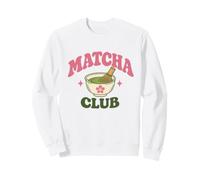 Matcha tè Verde Amante tè Giapponese Rituale Floreale Retro Rosa Felpa