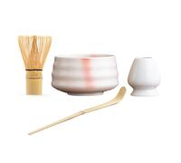 Matcha Whisk And Scoop Set - Ceramic Matcha Kit - Natural And Safe Tea Set Matcha Set - Japanese Tea Set - Sturdy Professional Matcha Kit for Family Friends Colleagues Matcha Lovers and Novices