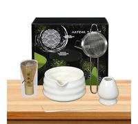 Matcha Whisk Holder | Set Matcha naturale sicuro da 5 pezzi | Kit professionale per whisky | Set completo di attrezzi Matcha | Ideale per gli amanti del tè principianti | per la famiglia