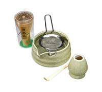Matcha Whisk Scoop Set, Authentic Tea Set, Natural Safe Matcha, Sturdy Matcha Whisk, Authentic Matcha's Whisk Set for Preparing Traditional Tea Natural and Safe Matcha's Accessories for Home
