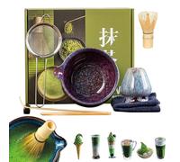 Matcha Whisk Set, Traditional Japanese Tea Ceremony Bowl and Whisk Sets, Authentic Utensils for Home Relaxation, Morning Ritual, Meditation, Wellness Practice, Mindful Preparation