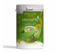 MatchaFitty Herbal Weight Control Drink - Matcha Green Tea Powder with Garcinia Cambogia, MCT & L-Carnitine - Detox & Energy Support, 120g