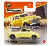 Matchbox - 1941 Plymouth Coupe - MBX Metro 08/100 - JFT03 - Short Card - Giallo - Superfast Lesney - Mattel 2024 - 1:64