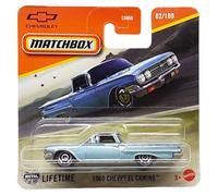 Matchbox - 1960 Chevy EL Camino - MBX Road Trip 02/100 - JFT05 - Short Card - Azzurro metallizzato - Chevrolet - Superfast Lesney - Mattel 2024 - 1:64